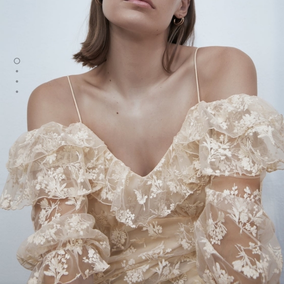 Zara embroidered blouse - Picture 3 of 5